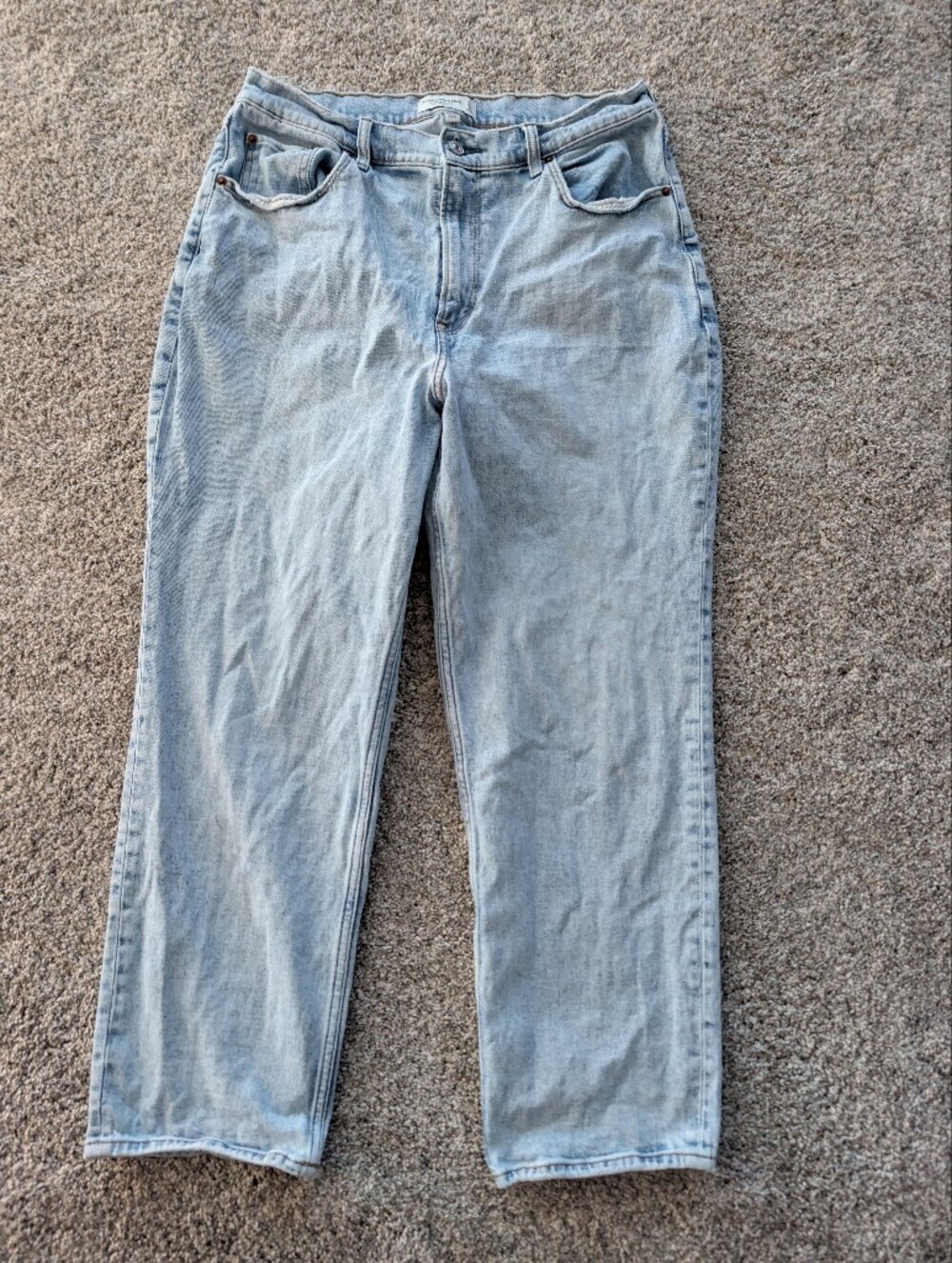 Abercrombie & Fitch Curve Love The Ankle Straight Ultra High Rise Jeans 14/32